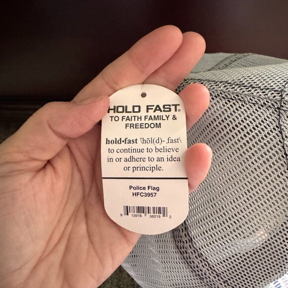 Hold Fast Men's Thin Blue Line Ball Cap - NWT - Picture 3 of 4